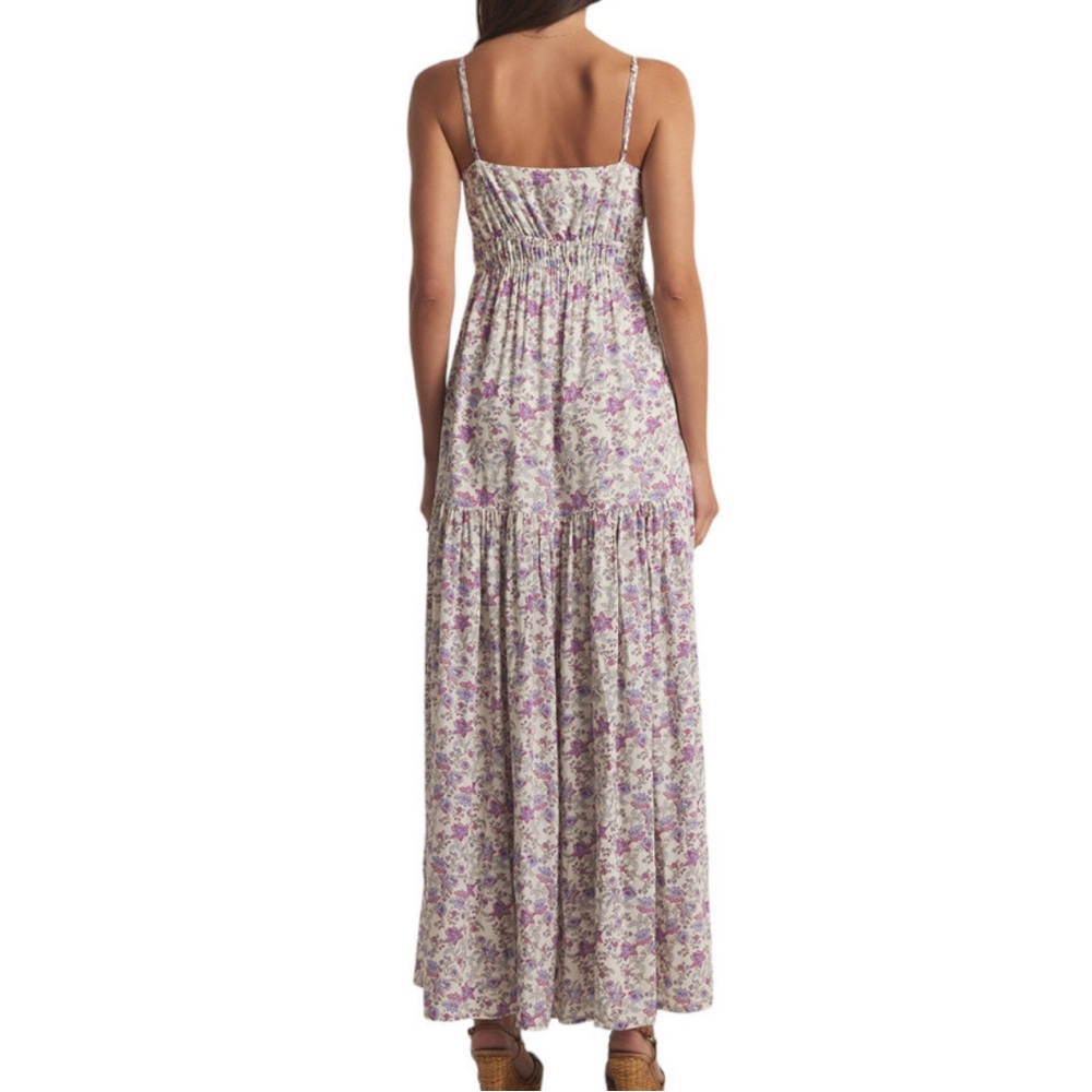 Z Supply Lisbon Pink and Purple Floral Maxi Dress Size Medium - Picture 2 of 8